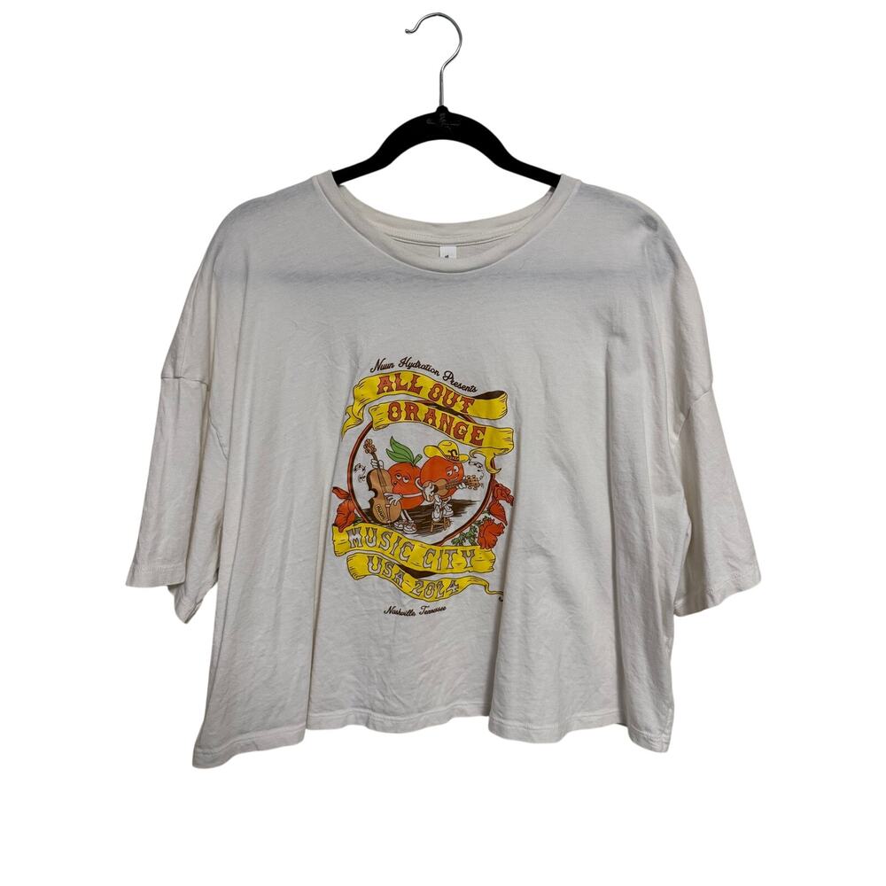 All Out Orange Music City 2014 Cropped T-Shirt Womens 2XL